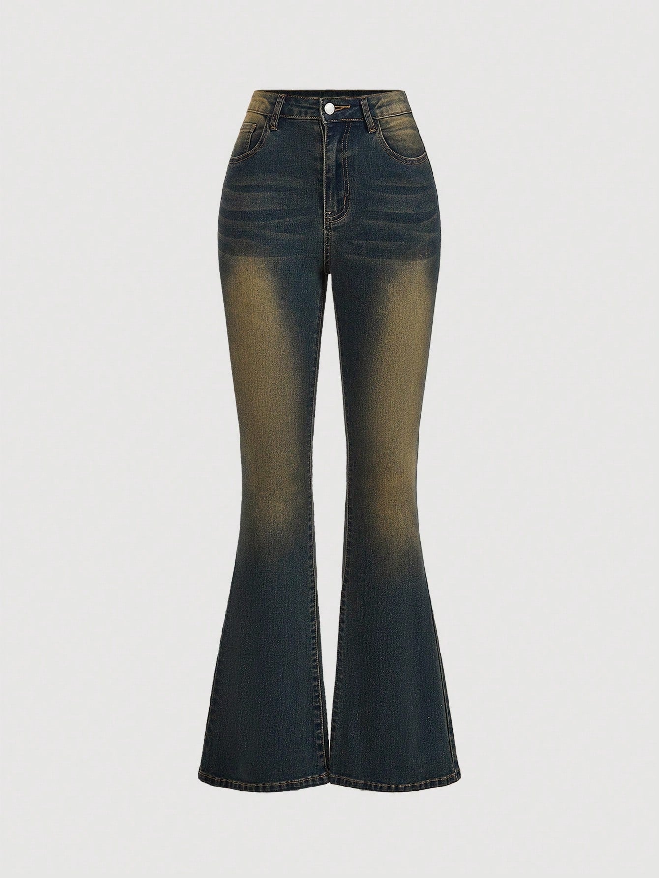 PETITE Women'S Skinny Stretch Cross Embroidered Blue Jeans